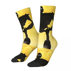 Herrstrumpor glad rolig himmel retro harjuku The Iron Cartoon Street Style Novelty sömlös besättning Crazy Sock Gift tryckt