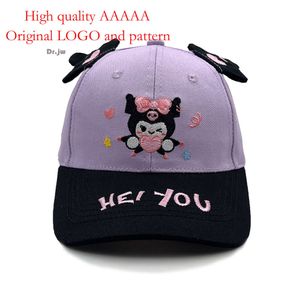 Nowe dzieci Kuromi 3D Ear Anime Duck Język haftowany baseball kreskówka Sunshade Hat