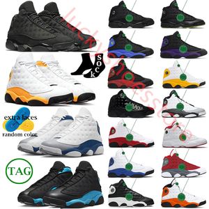 Basketskor 13S del Sol Air Jump 13 Herr Röd Flint Lucky Green Court Dirty Bred Purple Obsidian Island Green Starfish Chicago Designer Trainers Sneakers Storlek 13