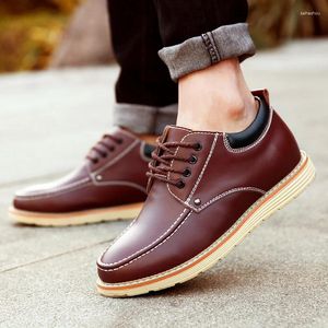 Casual Shoes Högkvalitativ läder Mäns Oxford-trend Non-Slip Wear-resistent British Business Formal