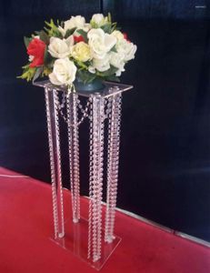 Party Decoration 6pcs/lot Arrival 60cm Tall Acrylic Crystal Wedding Road Lead Centerpiece Event