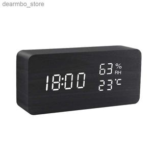 Desk Table Clocks USB/AAA power meter with temperature and humidity voice control and snooze electronic desktop clock24327