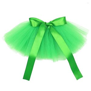 Hundkläder Pet Mesh Dress Tutu kjol Party Supplies Dreses Puppy Ornament Costume St Patrick's Day Clothes