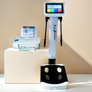 Analisador inteligente de composição corporal humana, balança digital LCD e analisador corporal com impressora, ferramenta indispensável para treinamento de saúde, salões de beleza e academias