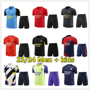 2023 2024 Arsen Saka Futebol Tracksuit Manga Curta Treinamento Terno Homens e Crianças 23 24 Futebol Tracksuits Camisa Kit