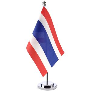 Tillbehör 14x21cm Office Desk Stand Set Flagg of Thailand