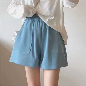 Algodão verão casual esportes shorts feminino solto ajuste casa pijamas confortável correndo cintura alta calças quentes elegantes para uso externo