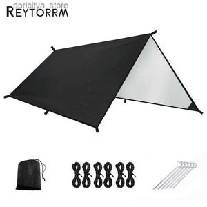 Tents and Shelters Outdoor ceiling waterproof oilcloth lightweight waterproof oilcloth with rope shading outdoor rain canopy picnic24327