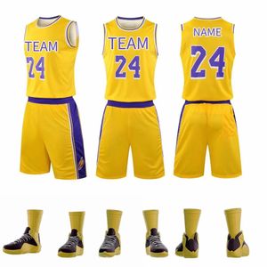 2023 Högkvalitativ sommarmän Sports Training Basketball Jersey Set Quick Torking Breattable Youth Clothing 240318