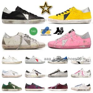 Goldenstar Goldenlies Goose's Sneaker High Top Goode Gooose Goos Gosse Designer Super Casual Shoes Mens Womens Dupe Platform Trener Italian Do Old Dirty Shoe S 3o8f