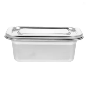 Tigelas com tampa caixa de sorvete freezer recipiente utensílios de cozinha de aço inoxidável