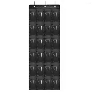 Storage Boxes Hanging Closet Shoe Organizer 24-pocket Over-the-door With Hooks Capacity Bag For Shoes Door