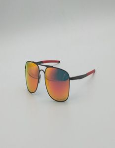 Nowy styl miernik 8 okularów przeciwsłonecznych projektant męski Wysoka jakość OO4124 Metalowe czarne ramki Square okulary Ladys Fashion Sport Fire Polariz3979599