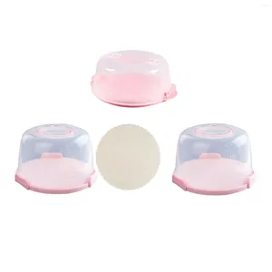 Storage Bottles Cake Carrier With Folding Handle Multifunctional Muffin Tart Cookie Dessert