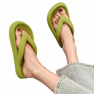 tofflor 4,5 cm flip flops Cloud Eva mjuka sandaler kvinnor 2022 Tjock solerade vävda designer skor hemsko n-glid strandskivor w26v#