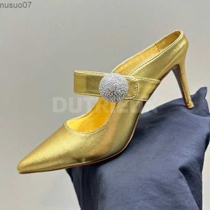 Sandals Estate 2024 Nuovi donne Slide Solido Design in pizzo Scarpe da donna Trend Fashion Slidel2403
