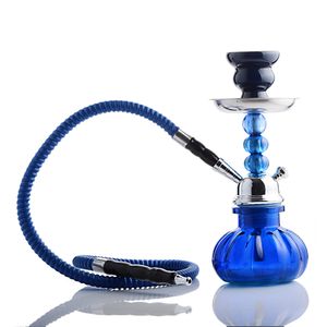 Random Style Blue Red Green Straight Shisha Black Yellow Bong Hookahs Smoking Bongs Bubbler Recycler Water Dab Rigs with 10mm Joint Free Shipping