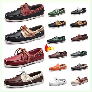 designer sneakers nya positiva herrskor seglingskor casual skor läder andas designer sneakers blandad färg tjock hög kvalitet gai storlek 38-45