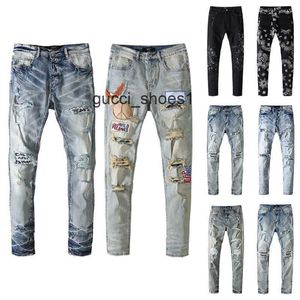 Herrenjeans, zerrissen, Motorrad, klassischer Denim, Jogger-Stil, Damenjeans, handbemalt, alter Stil, handgewebt, um altmodische, lässige, schmale, lockere Baumwollhosen für Damen zu machen