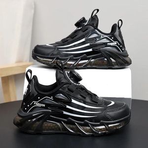 919 обувь Kid Outdoor Shode Sneakers Sport для 5-16 лет для мальчиков мода дышащие дети комфорт черный бег Casual 39563 Comt
