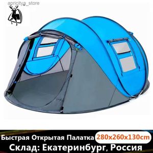 Tents and Shelters Open Tent Throw Pop Up Outdoor Camping Hiking Automatic Season Speed Rainproof Family Beach Large Space Gift Free Shipping24327