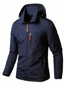 Vattentät mäns vindbrytare jackor för herrparkas kappkläder Vintersport Svetttröjor ner Light Sweatshirt med dragkedja E261#