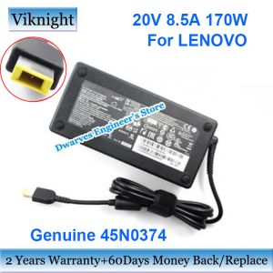 어댑터 진짜 45N0373 45N0374 AC 어댑터 충전기 20V 8.5A 170W Lenovo ThinkPad 용 전원 공급 장치 T440P W541 W540 ADL170SLC3A 36200320