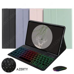 Case COQUE FOR Xiaomi Pad 5 11 -calowy Rainbow Keyboard Clavier Azerty French For Xiaomi Mi Pad 5 Mi Pad 5 Pro Keyboard Hiszpański Rosjanin