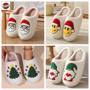 Nuova Casa Confortevole Simpatico Cartone Animato Babbo Natale Pantofole di Cotone Invernali per Uomo Donna Coppie Calde Pantofole di Cotone GAI BIGSIZE 36-45