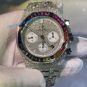 2023 Luxury Custom Automatic Transmission VVS D Mosangshi Men and Women Shining Mechanical Watch Designer