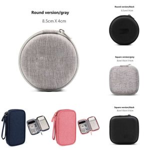 2024 Portable Mini Hard Shell Digital Gadgets Storage Bag Bluetooth Earphone Mac Charger Case Data Cable U Disk Organizadores Box