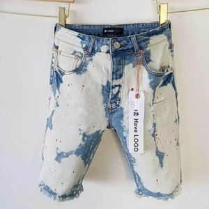 Men Straight Ripped Jeans Shorts Men Summer Brand New Mens Stretch Short Jeans Casual Streetwear Elastic Biker Denim Shorts