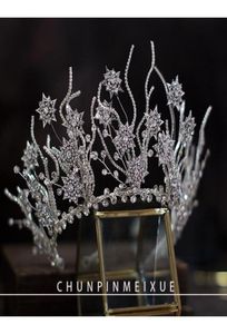 ヘッドピースDiadem Girls Quinceanera Party Tiaras Crystal Bridal Rhinestone Crown Hair Ornament Hairband Wedding Accessories6324539