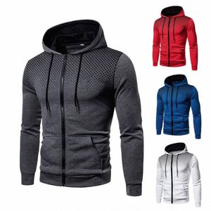 Mens Zipper Hoodie Högkvalitativ manlig dialy Casual Sports Hooded Jackets Fyra hav Cool Motorcycle Coat X5AK#