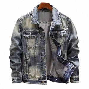 2023 winter denim jacket male Fi Trench coat men jeans Jacket Men's Casual jackts autumn men classic style denim Coat M-4XL m1bl#