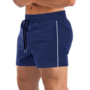 Slim Fit Shorts for Men Sports Gym Fitness Workout Jogger Light Weight Short Pants With Zipper Pockets 240319