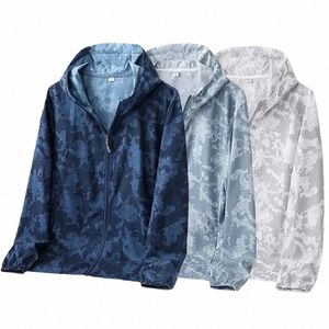 summer New Fi Casual Tops Lg-Sleeved Camoue Sunscreen Men's Jackets Outdoor Fishing Riding Men's Clothing I3Am#