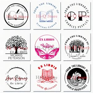 Craft Customized Ex Libris Stempel benutzerdefinierte photosensitive Tintenstempel für Bibliotheksbuch Personalisierte Briefmarken Auto Ink Adressstempel