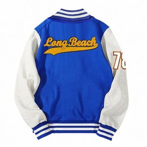 2020 nuovo arrivo top fi vendita calda uniforme da baseball cappotto in pile Cott lettera stile preppy monopetto bomber da uomo M1gJ #