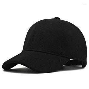 Ball Caps 57-62Cm 61-68Cm Big Head Man Large Size Wool Baseball Hats Male Winter Outdoors Plus Felt Sport Drop Delivery Fashion Access Otc68