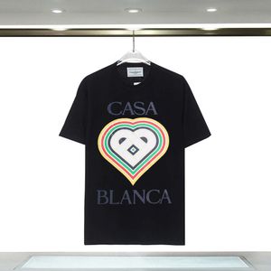 Polo Casa Blanca Mens T Shirt 2024SS NY RAINBOW HEART LETTER