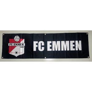 Aksesuarlar 130GSM 150D Polyester Siyah FC Emmen Futbol Kulübü Banner 1.5*5ft (45*150cm) Reklam Dekorasyon Bayrakları YHX415