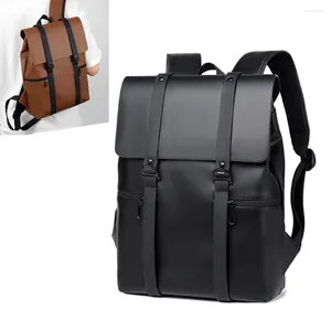 Rucksack Männer Rucksack Daypack Satchel Student Tasche PU Leder Laptop Camputer Reise Business Männlich Schule Bücher Taschen Rucksack