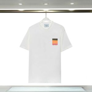 ポロカサブランカメンズTシャツ2024夏の新しい高品質ダブルヤーンピュアコットン短袖TシャツGFHC