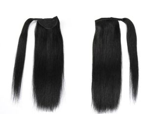 Top Quality Human Hair Ponytail For Women Brazilian Virgin Hair Horse Ponytail Hair Extensions 1426 inch 2 Colors Options7702273