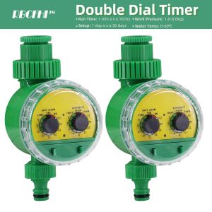 Timer Timer per irrigazione da giardino Controller per irrigazione temporizzata per interni ed esterni domestici Timer a doppio quadrante Valvola elettronica per irrigatore programmabile