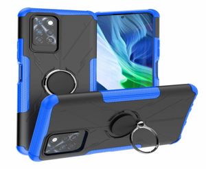 Capa híbrida para infinix note 10 pro 10i 10t 10s nfc smart hd, capa rígida, suporte de armadura, proteção de gel macio, silicone tecno pova 2 p8686519