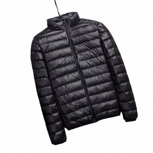 Märke Autumn Winter Light Down Jacket Men's Fi Hooded Short 2022 Ny ultratunn lättvikt Youth Slim Coat Down Jackets Z2MO#