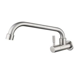 304 stainless steel wallmounted single cold faucet kitchen water tank lead horizontal single cold faucet3974356