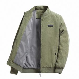 Ueteey 2023 autunno bomber vintage uomo giacca di velluto a coste all'aperto tinta unita nuovo inverno antivento streetwear vita casual cappotti maschili i4PI #